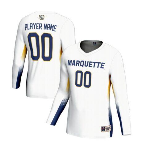 Marquette Golden Eagles GameDay Greats Youth NIL Lightweight Volleyball Jersey - White - Front View