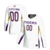 LSU Tigers GameDay Greats Youth NIL Lightweight Volleyball Jersey - White - Front View