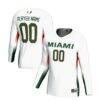 Miami Hurricanes GameDay Greats Youth NIL Lightweight Volleyball Jersey - White - Front View