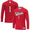 #1 Nebraska Huskers GameDay Greats Unisex Lightweight Volleyball Jersey - - Front View