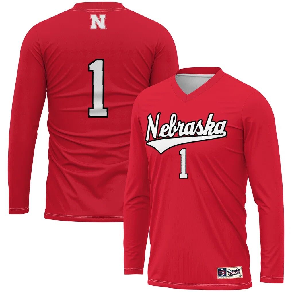 #1 Nebraska Huskers GameDay Greats Unisex  Lightweight Volleyball Jersey - Scarlet