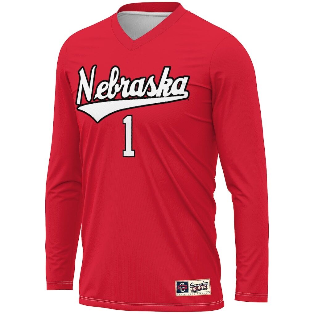 #1 Nebraska Huskers GameDay Greats Youth  Lightweight Volleyball Jersey - Scarlet