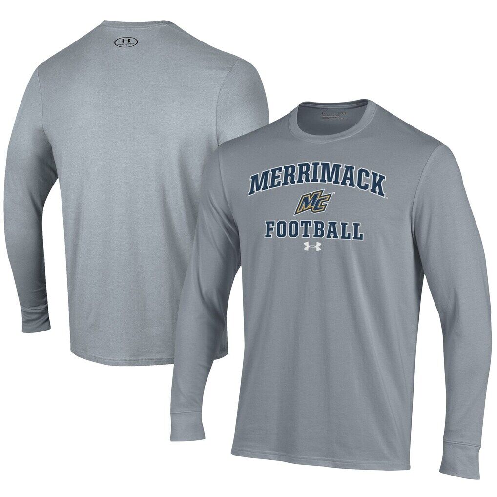 Merrimack College Warriors Under Armour Football Performance Long Sleeve T-Shirt