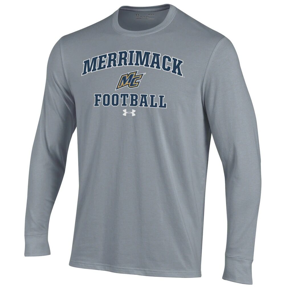 Merrimack College Warriors Under Armour Football Performance Long Sleeve T-Shirt
