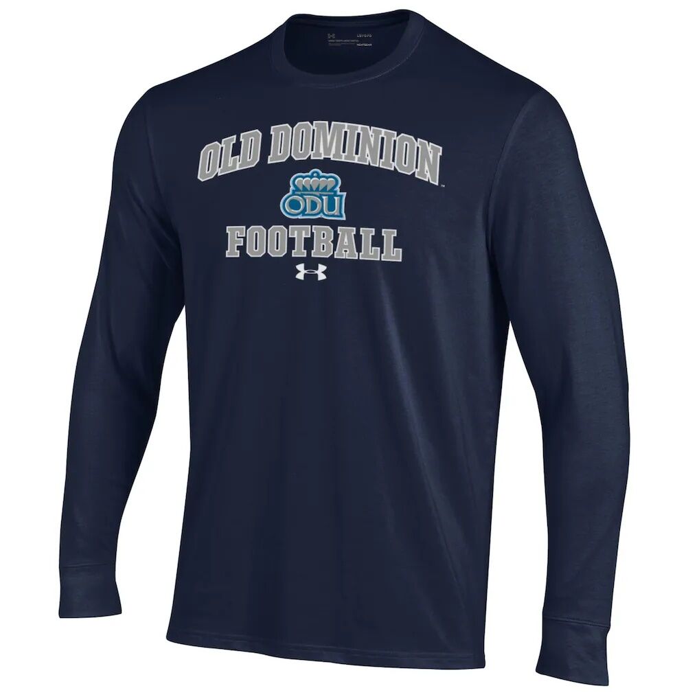 Old Dominion Monarchs Under Armour Football Performance Long Sleeve T-Shirt
