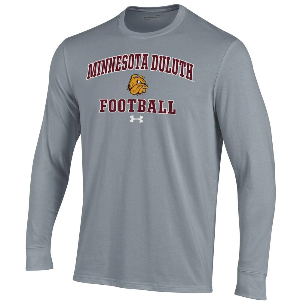 Minnesota Duluth Bulldogs Under Armour Football Performance Long Sleeve T-Shirt