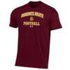Minnesota Duluth Bulldogs Under Armour Football Performance T-Shirt - Red - Side View