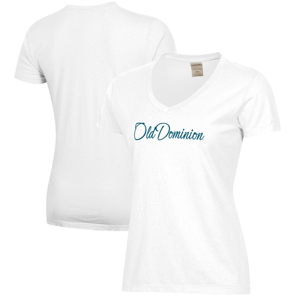 Ohio Dominican Panthers Women's Script Logo Comfort Wash V-Neck T-Shirt