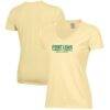 Point Loma Sea Lions Women's Logo Comfort Wash V-Neck T-Shirt - Yellow - Front View