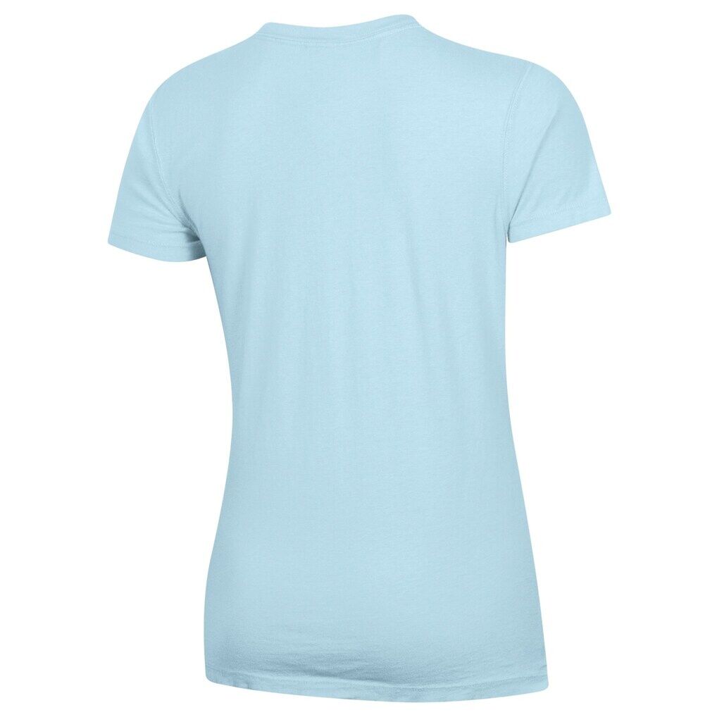 St. Mary's University Rattlers Women's Script Logo Comfort Wash V-Neck T-Shirt - Light Blue