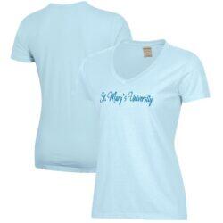 St. Mary's University Rattlers Women's Script Logo Comfort Wash V-Neck T-Shirt - - Front View