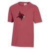 St. John Fisher Cardinals Youth Logo Comfort Wash T-Shirt - Crimson - Side View
