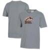 Western Michigan Broncos Youth Logo Comfort Wash T-Shirt - Gray - Front View