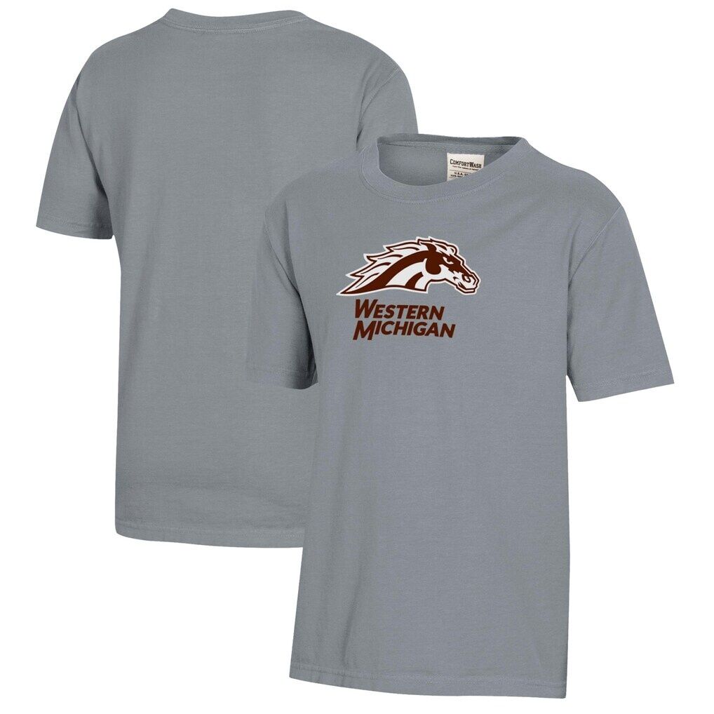 Western Michigan Broncos Youth Logo Comfort Wash T-Shirt