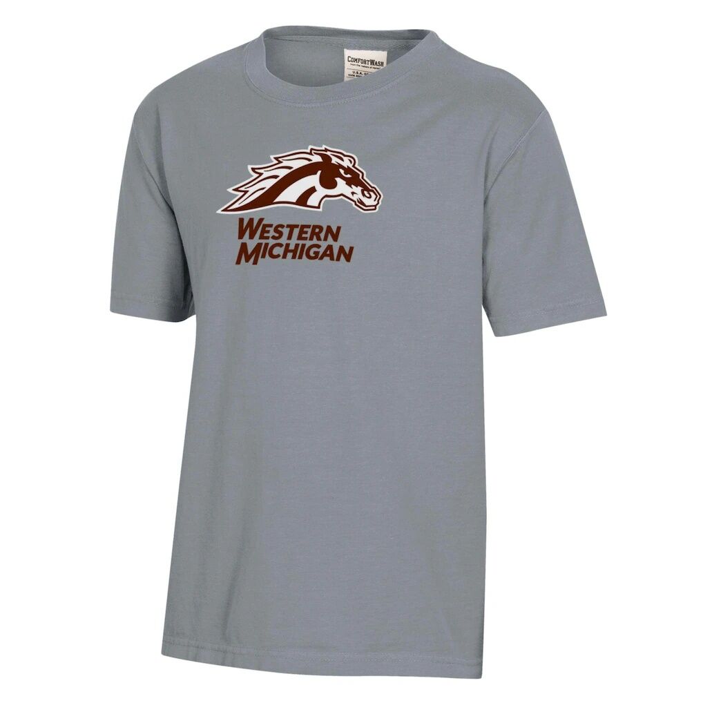 Western Michigan Broncos Youth Logo Comfort Wash T-Shirt