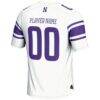 Northwestern Wildcats GameDay Greats Youth NIL Pick-A-Player Football Jersey - White - Detail View