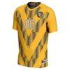 West Virginia Mountaineers GameDay Greats Youth Pick-A-Player NIL Lightweight Soccer Jersey - Gold - Side View