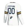 West Virginia Mountaineers GameDay Greats Youth NIL Pick-A-Player Lightweight Volleyball Jersey - White - Detail View