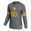 West Virginia Mountaineers GameDay Greats Unisex NIL Pick-A-Player Lightweight Volleyball Jersey - Gray - Side View
