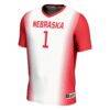 #1 Nebraska Huskers GameDay Greats Unisex Lightweight Women's Soccer Jersey - White - Side View