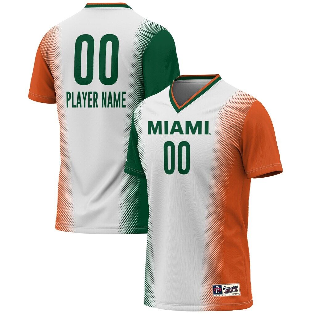 Miami Hurricanes GameDay Greats Youth NIL Pick-A-Player Lightweight Women's Soccer Jersey