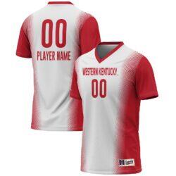 Western Kentucky Hilltoppers GameDay Greats Unisex NIL Pick-A-Player Lightweight Women's Soccer Jersey - White - Front View