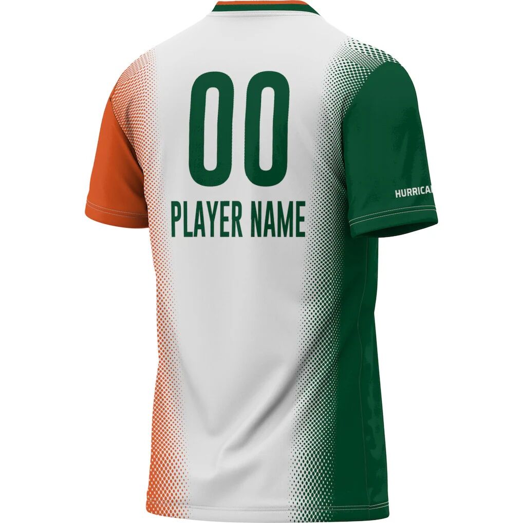 Miami Hurricanes GameDay Greats Unisex NIL Pick-A-Player Lightweight Women's Soccer Jersey