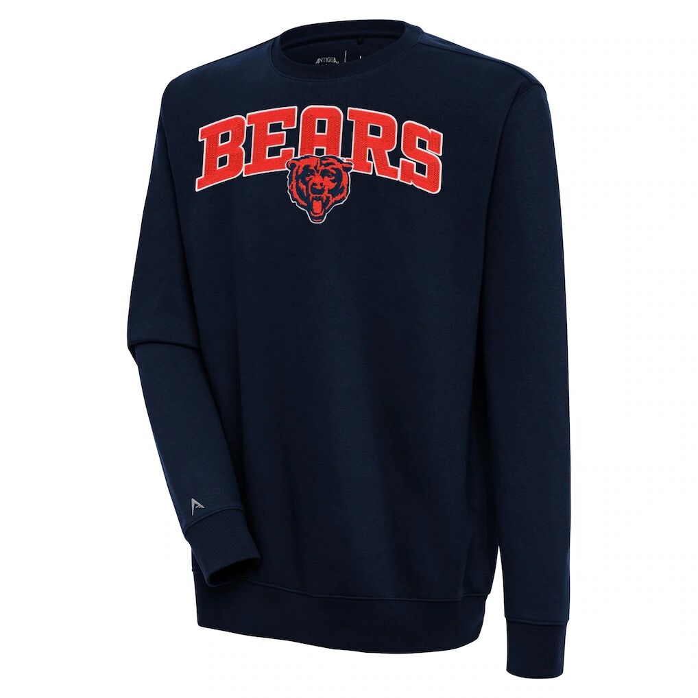Chicago Bears Antigua Victory Chenille Pullover Sweatshirt