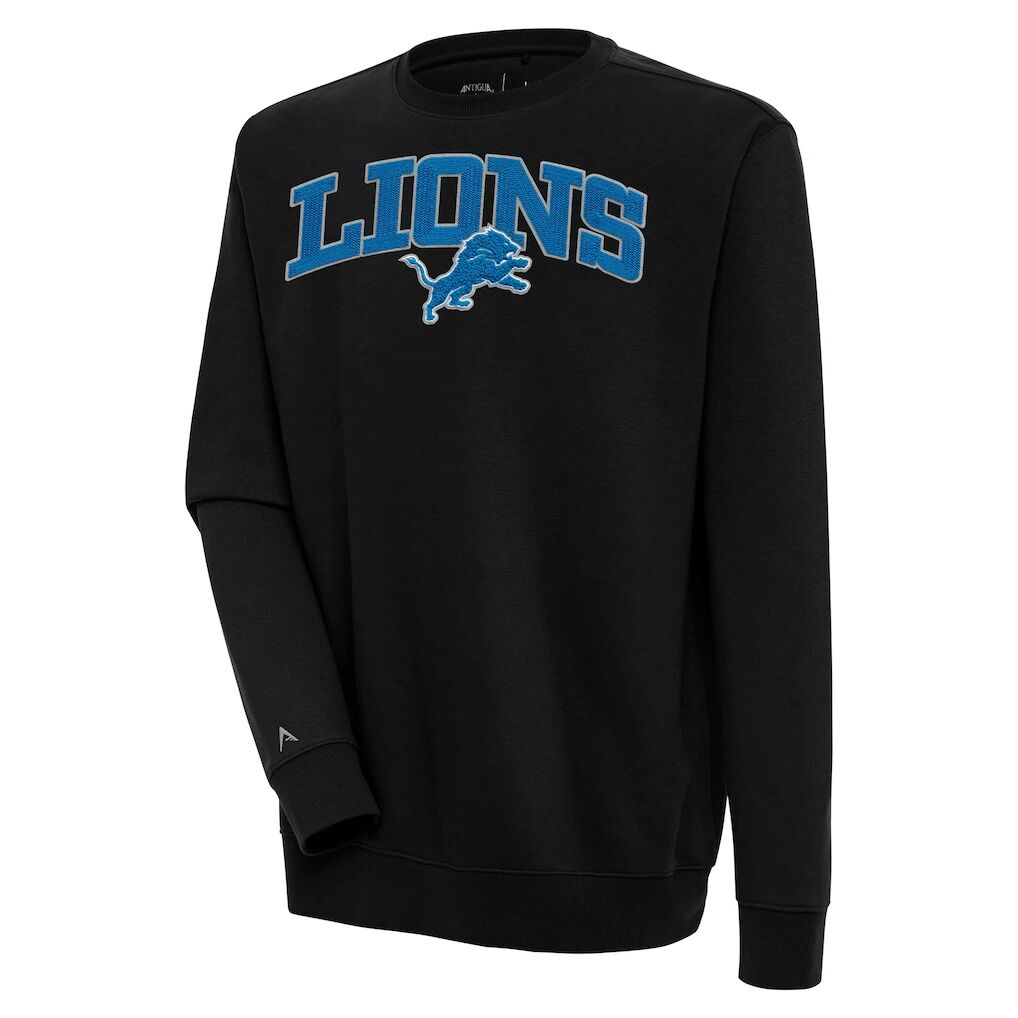 Detroit Lions Antigua Victory Chenille Pullover Sweatshirt