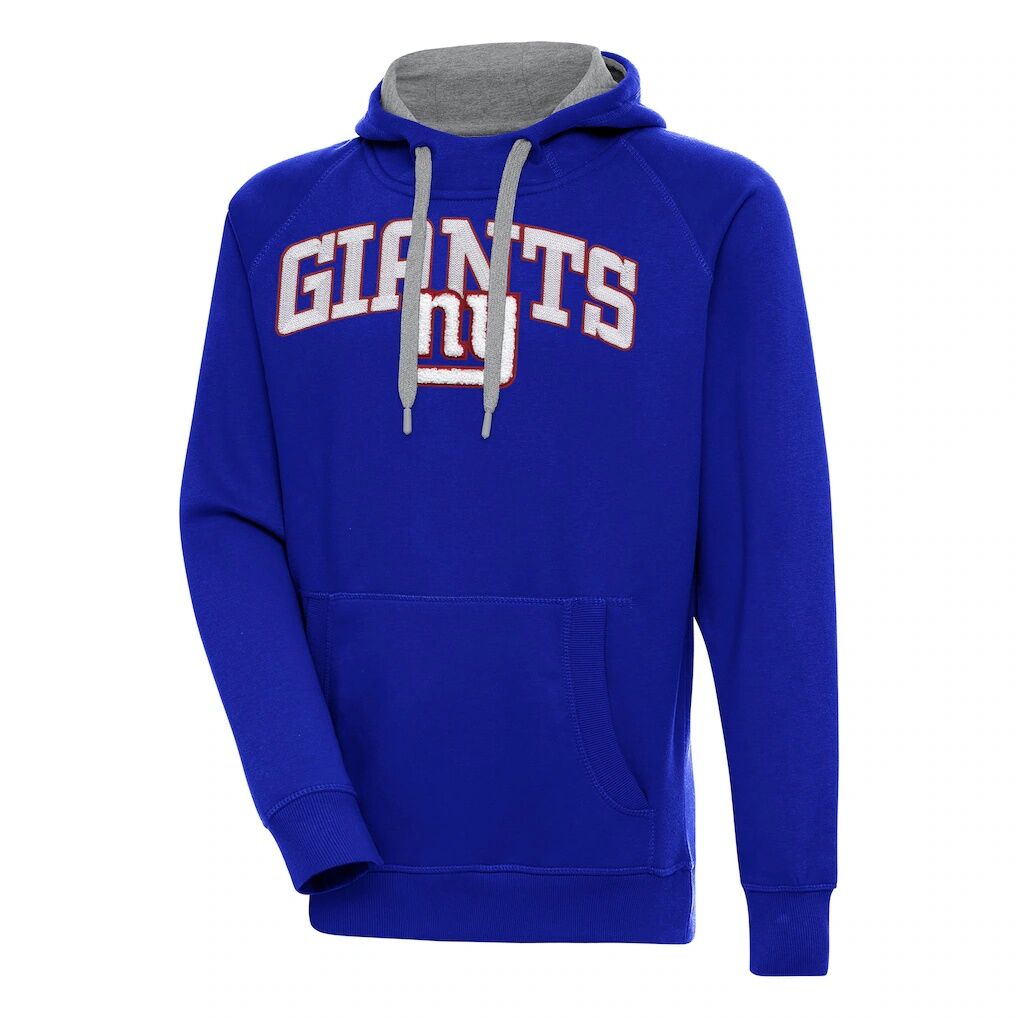 New York Giants Antigua Victory Pullover Hoodie - Royal