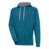 Jacksonville Jaguars Antigua Victory Pullover Hoodie - Teal - Front View