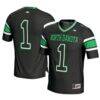 #1 North Dakota GameDay Greats Youth Football Jersey - Black - Front View