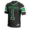 #1 North Dakota GameDay Greats Youth Football Jersey - Black - Side View