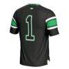 #1 North Dakota GameDay Greats Football Jersey - Black - Detail View