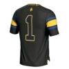 #1 North Carolina A&T Aggies GameDay Greats Youth Football Jersey - Black - Detail View