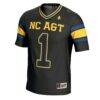#1 North Carolina A&T Aggies GameDay Greats Youth Football Jersey - Black - Side View