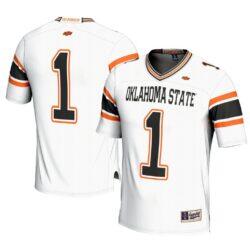 #1 Oklahoma State Cowboys GameDay Greats Youth Football Jersey - White - Front View