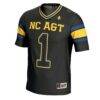 #1 North Carolina A&T Aggies GameDay Greats Football Jersey - Black - Side View