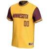 Minnesota Golden Gophers GameDay Greats Unisex NIL Pick-A-Player Lightweight Softball Jersey - Gold - Side View