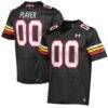 Maryland Terrapins Under Armour Pick-A-Player NIL Replica Football Jersey - Black - Front View