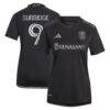Sam Surridge Nashville SC adidas Women's 2023 Man In Black Kit Replica Player Jersey - Black - Front View