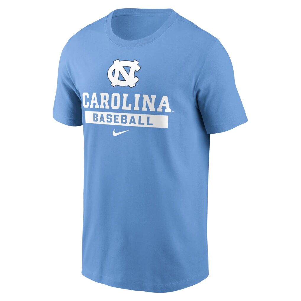 North Carolina Tar Heels Nike Baseball T-Shirt - Carolina Blue
