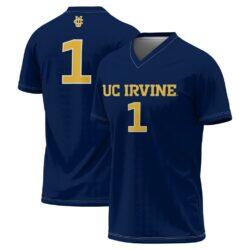UC Irvine Anteaters GameDay Greats Unisex Lightweight Soccer Fashion Jersey - Navy - Front View