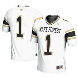 #1 Wake Forest Demon Deacons GameDay Greats Football Jersey - White - Front View