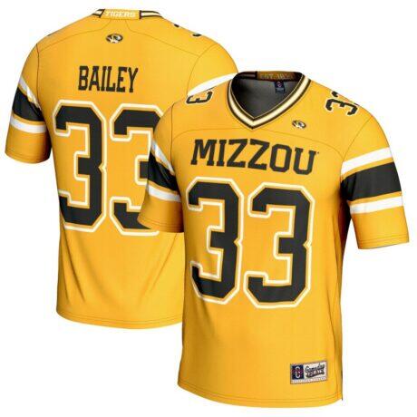 Chad Bailey Missouri Tigers GameDay Greats Youth NIL Player Football Jersey - Gold - Front View