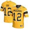 Brady Cook Missouri Tigers GameDay Greats NIL Player Football Jersey - Gold - Front View