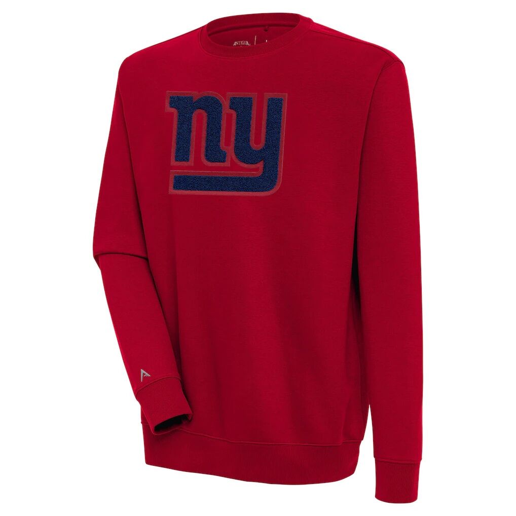 New York Giants Antigua Victory Crewneck Pullover Sweatshirt