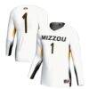 #1 Missouri Tigers GameDay Greats Youth Lightweight Women's Volleyball Jersey - White - Front View