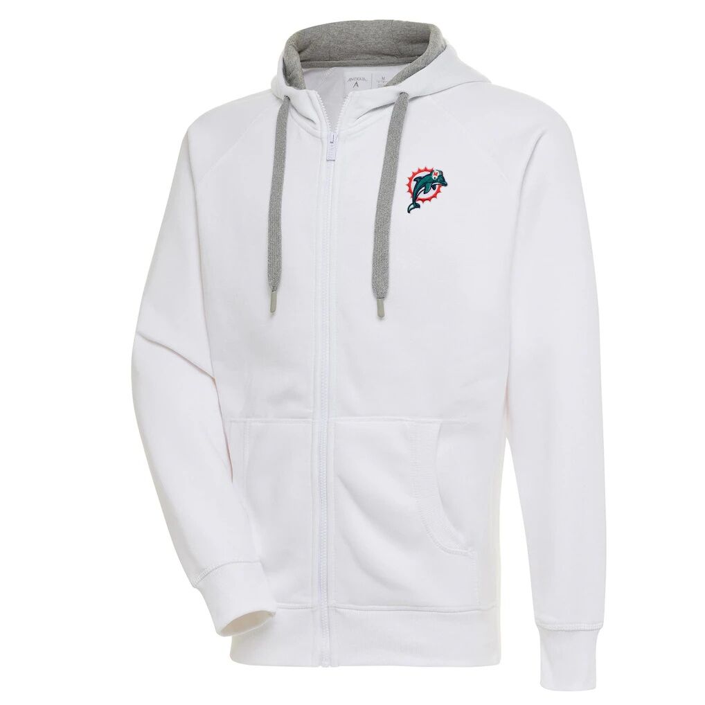 Miami Dolphins Adult Throwback Logo Victory Full-Zip Hoodie