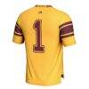 #1 Minnesota Golden Gophers GameDay Greats Football Jersey - Gold - Detail View